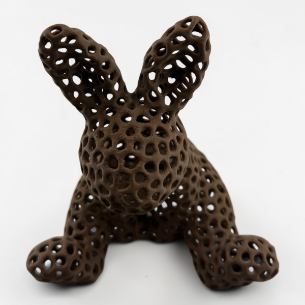 Detail Voronoi struktury velikonočního zajíčka svícnu