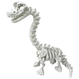 3d_tisteny_brachiosaurus_bocni_bone_white_nahled 3D tištěný Brachiosaurus XL – designový model dinosaura | Spiny3D