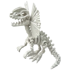 3d_tisteny_dilophosaurus_bocni_bone_white_nahled 3D tištěný Dilophosaurus XL – designový model dinosaura | Spiny3D