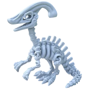 3d_tisteny_parasaurolophus_bocni_white_marble_nahled 3D tištěný Parasaurolophus XL – designový model dinosaura | Spiny3D