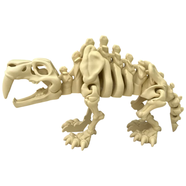 3d_tisteny_savlozuby_tygr_bocni_desert_tan_nahled 3D tištěný Šavlozubý tygr XL – designový model dinosaura | Spiny3D