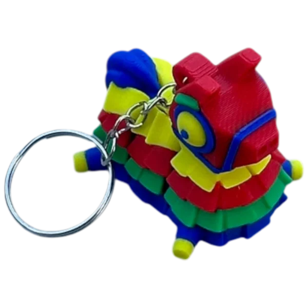 3D tištěná flexibilní klíčenka Piñata | Spiny3D