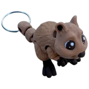 3D tištěná flexibilní klíčenka Quokka | Spiny3D